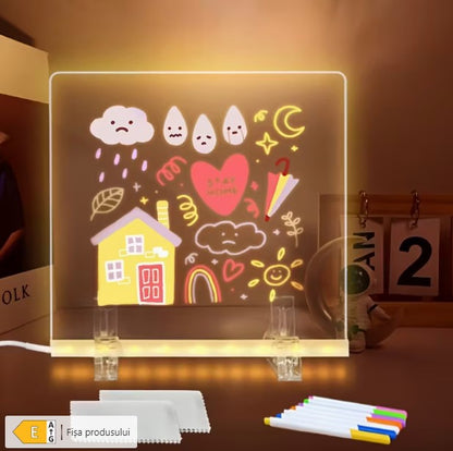 Tableta LED desen interactiv pentru copii