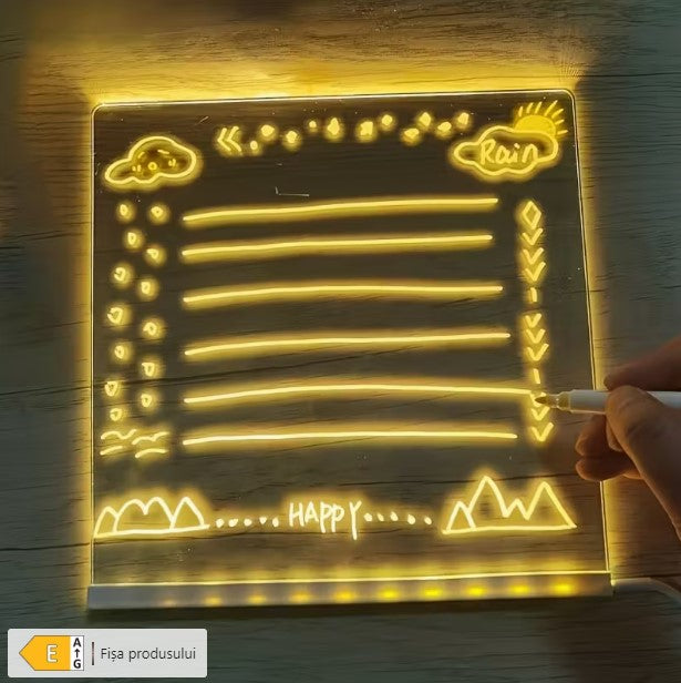 Tableta LED desen interactiv pentru copii