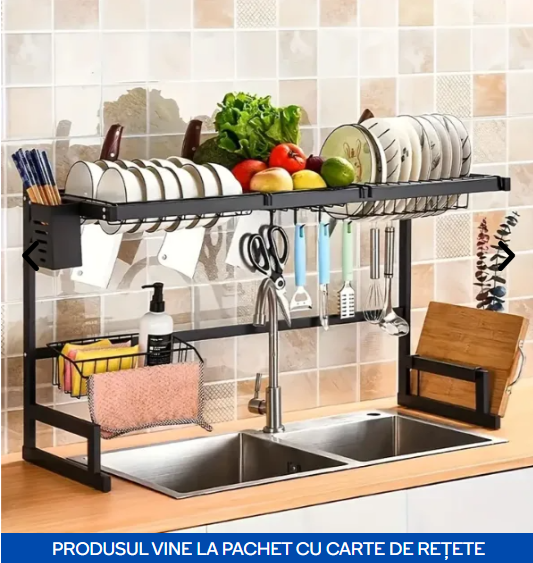 Organizator Pentru Chiuvetă Din Oțel Premium  (Dimensiuni: 85x52x32 cm)